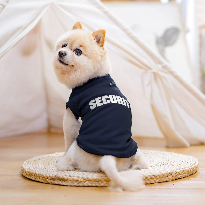 BINGPET Security Dog Shirts,Soft Cotton Puppy Tshirt,Breathable Lightweight Dog Costumes Tank Top Vest,Machine Washable Stretchy Clothes for Small Medium Large Dogs Boy Girl - Image 2